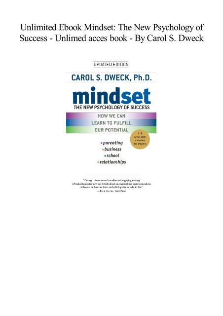 mindset carol dweck pdf sub indo